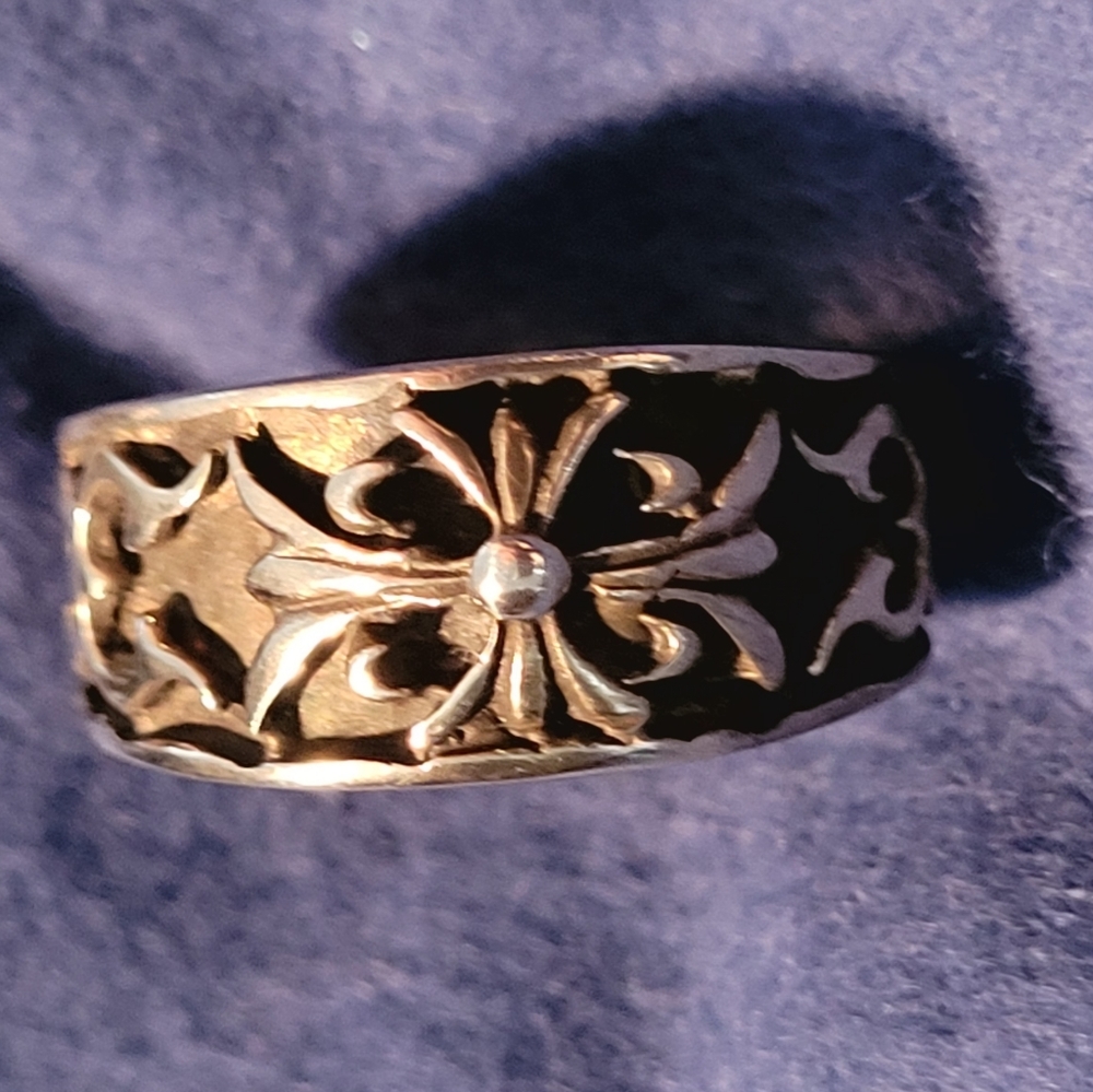 CELTIC CROSS STERLING SILVER HIGHLANDER RING      8